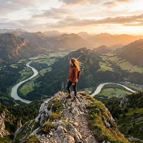 Serene Mountain Top View | Embrace Contentment and Acceptance