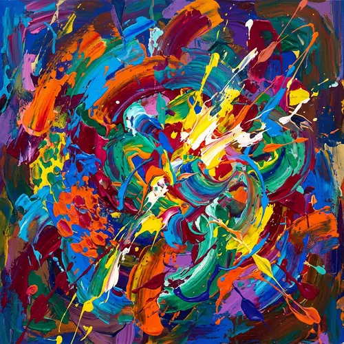 Abstract Essence of Creativity | Vibrant Brushstrokes