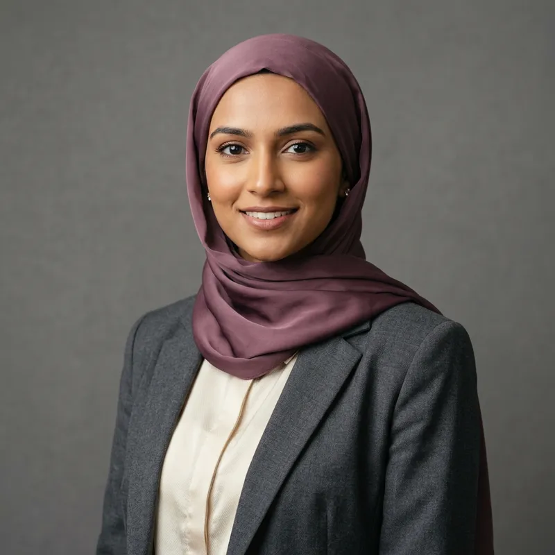 Sexy Indian Muslim Girl in Hijab - Professional Image