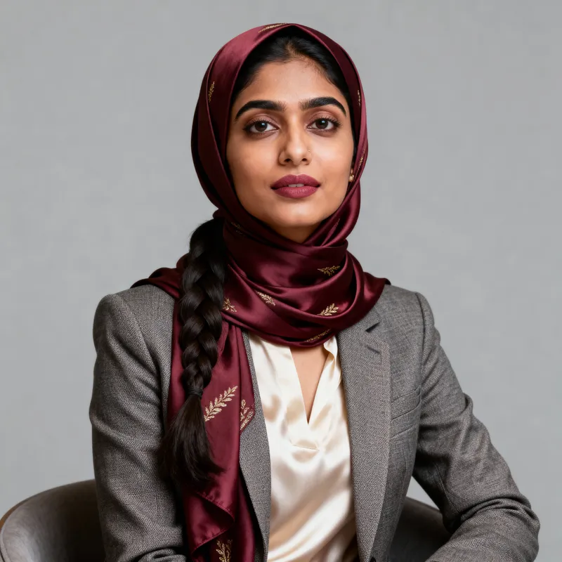 Sexy Indian Muslim Girl in Hijab - Professional Image