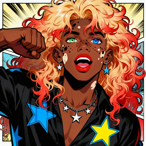 DC Comic Style Character: Unique Young Hero