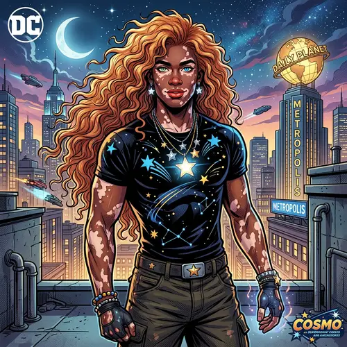 DC Comic Style Character: Unique Young Hero