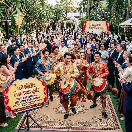 Thai Traditional Welcome Longdrum Ceremony: Book for Corporate & Wedding Events