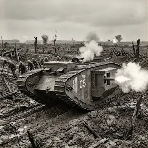 Historical Combat Scenario with Mark I Tank | World War I