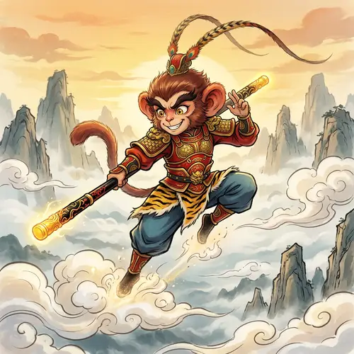 Mythological Monkey Character in East Asian Folklore