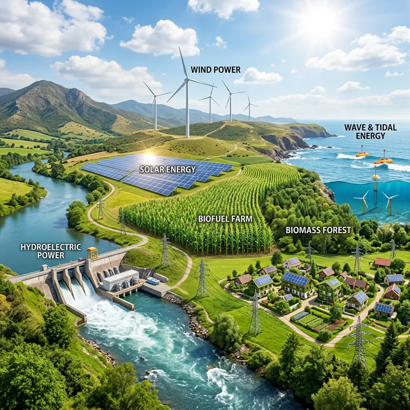 Renewable Resources: A Harmonious Coexistence of Nature and Technology