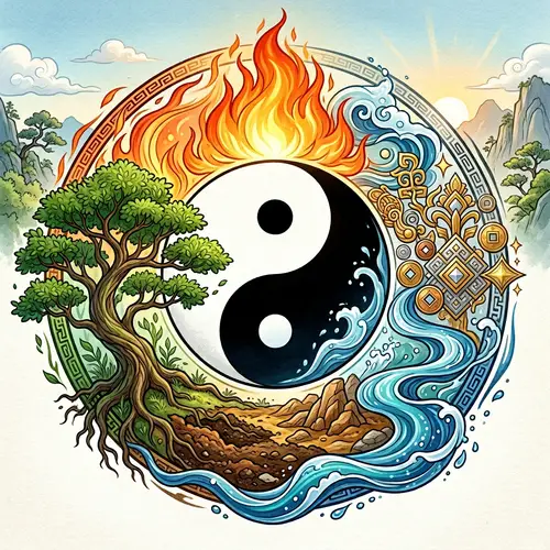 Yin Yang with 5 Elements of Feng Shui | Harmony and Balance