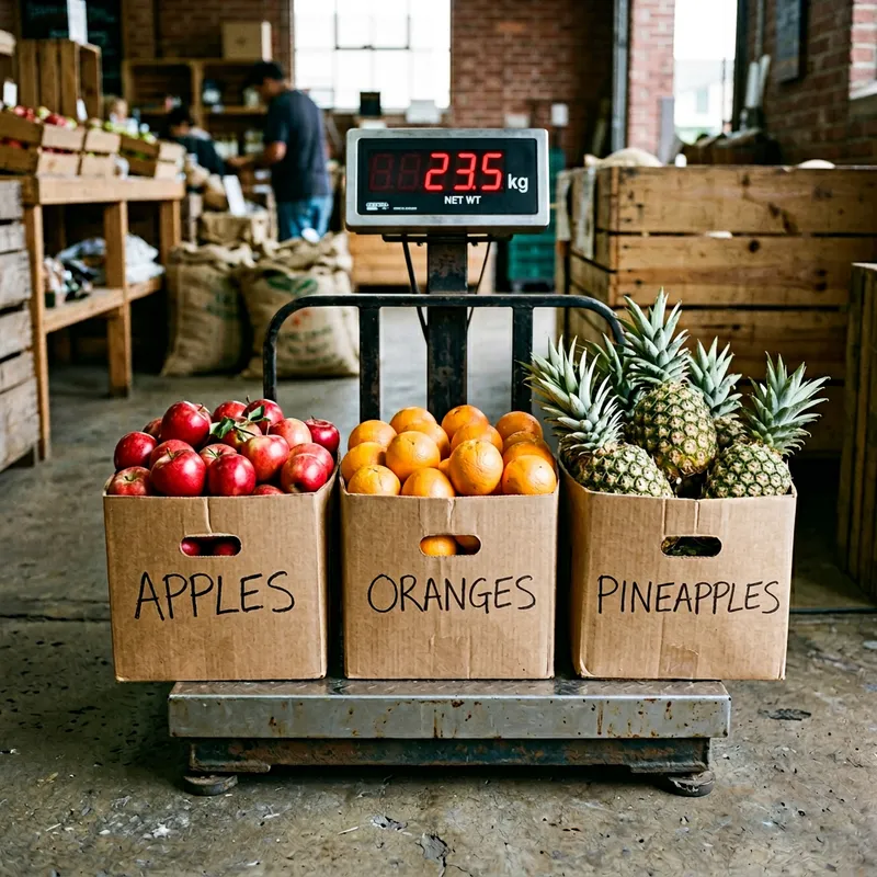 Solve the Fruit Boxes Weight Puzzle Solve the Fruit Boxes Weight Puzzle