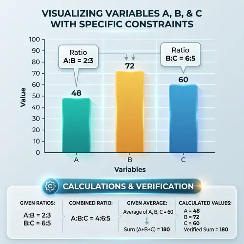 Graph Analysis of Variables A, B, and C