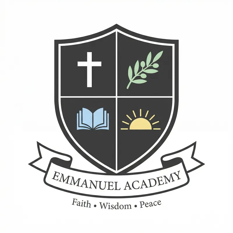 Emmanuel Academy Crest | Modern Christian School Design