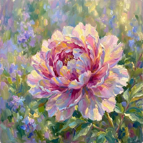 Stunning Flower in Impressionist Style Artwork