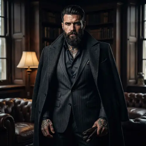 Imposing Italian Male Portrait in Dark Romance | Intriguing Power