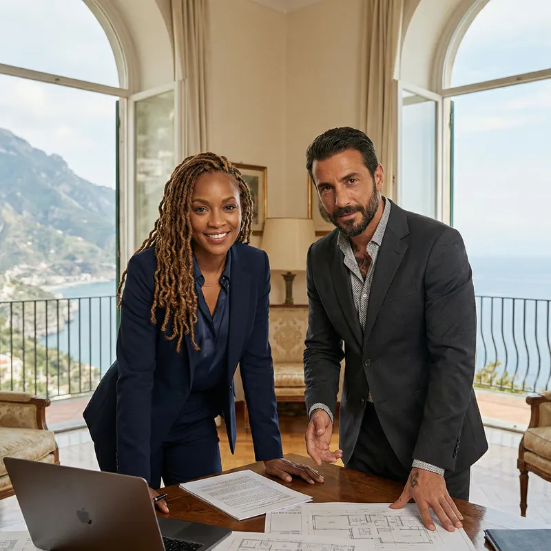 Powerful Business Partnership in Opulent Italian Villa | Amalfi Coast