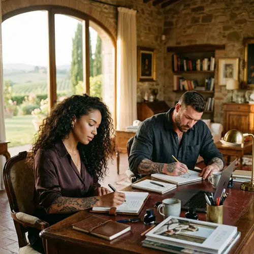 Luxurious Artistic Couple in Italy Villa | Creative Energy & Opulence