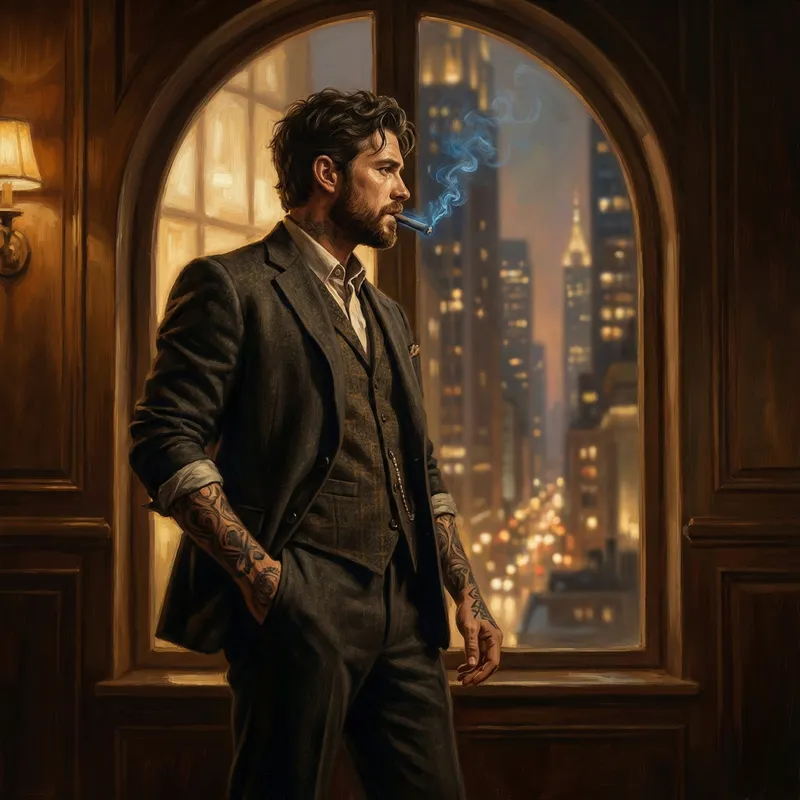 Urban Romanticism: Captivating Irish Gentleman's Enigmatic Aura