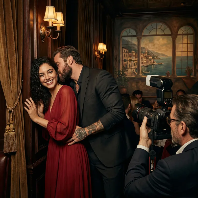 Beautiful Italian Couple with Luscious Curls - Enchanting Love Story