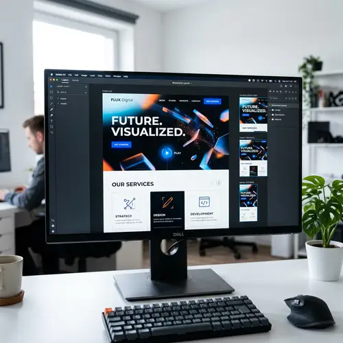 Futuristic German Industrial Design Website with Dynamic Elements