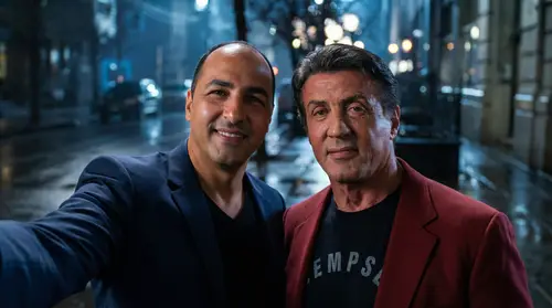 Selfie with Rocky Balboa: Capture the Moment