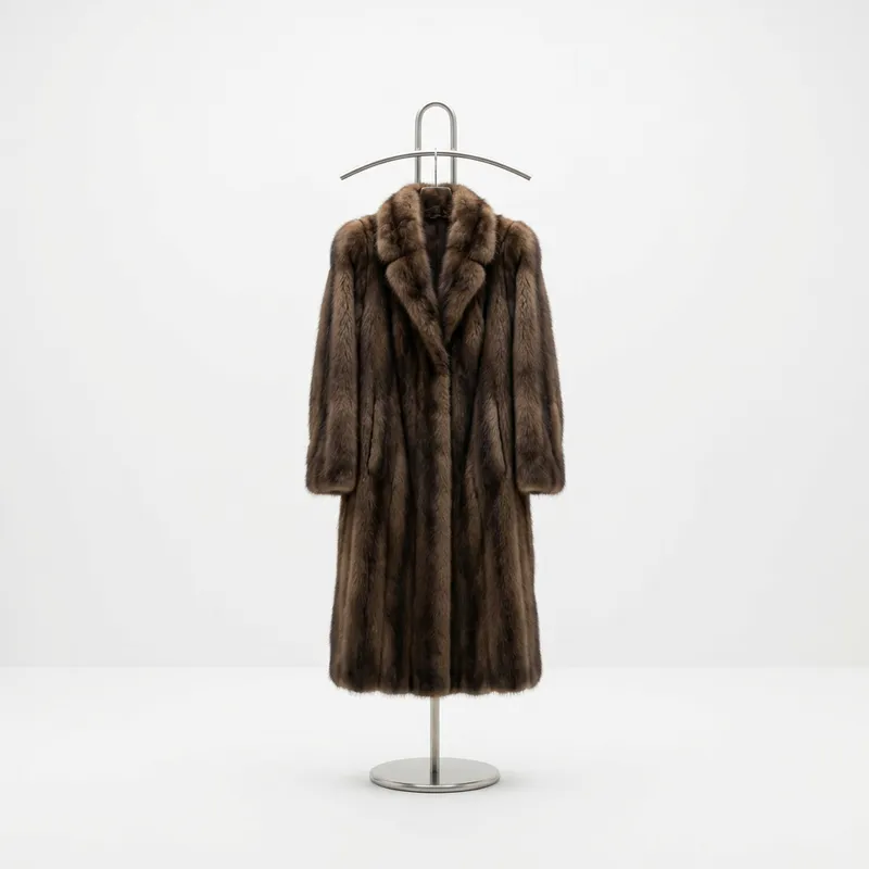 Chic Fur Coat on High Hanger - Elegant Fashion Styling