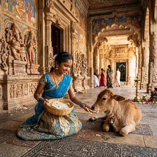 Stunning South Asian Girl in Traditional Indian Attire at Ancient Temple
