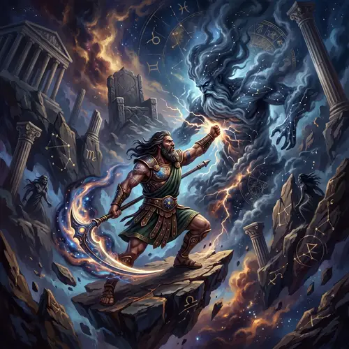 Cronus Battles Uranus: A Mythical Clash