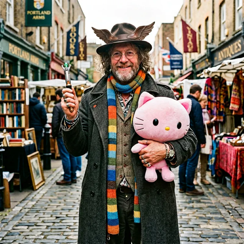 Doctor with Hello Kitty Plush Toy
