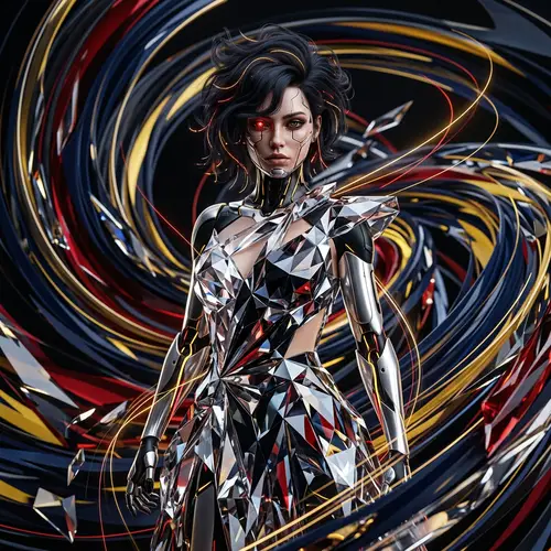 Futuristic 8K 3D Render Inspired by Abstract Art