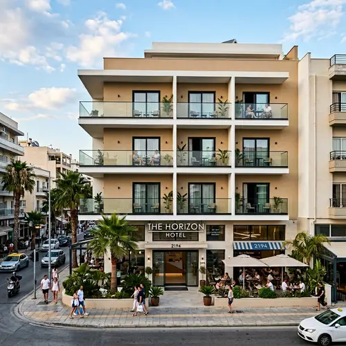 G+4 Hotel Building with Balcony Design