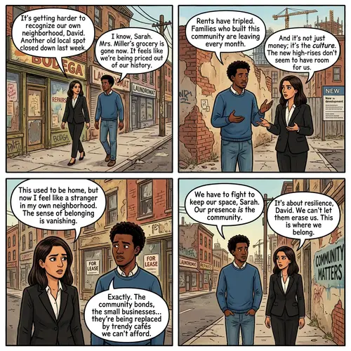 Exploring Gentrification: Qualitative Analysis through Conversation