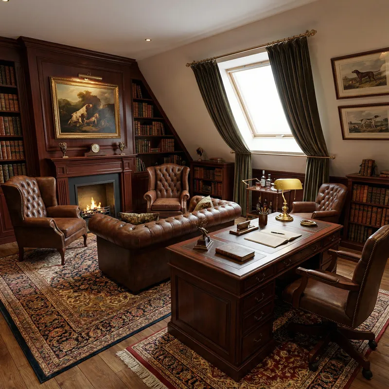 English Gentlemen Club Style Decor Ideas