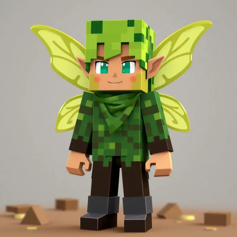 Pixie Chocolate Man Minecraft Skin Design