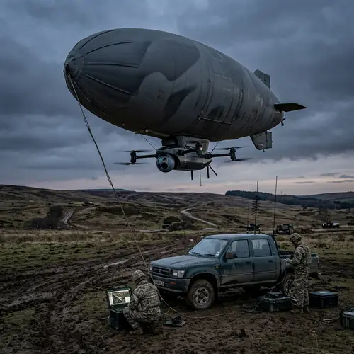 Tactical Unmanned Blimp: Military Training Aerial Photography