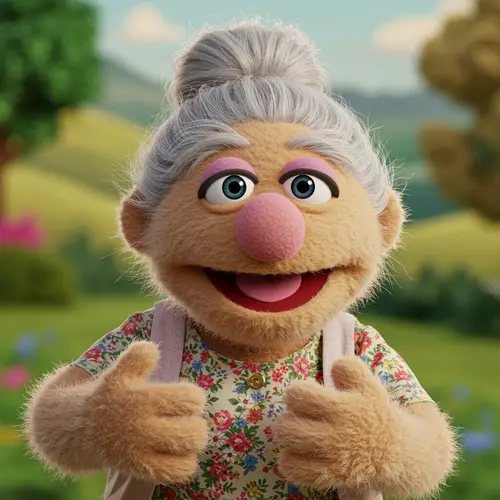 Create a Muppet of an Old Lady - Fun Craft Ideas