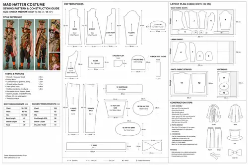 Professional Technical Sewing Pattern for Garment Making