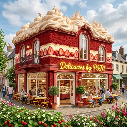 Giant Red Velvet Cake Restaurant | Patrick&Marie Cooking