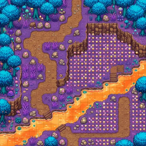 Enchanting Pixel Art 2D Tile Map Design