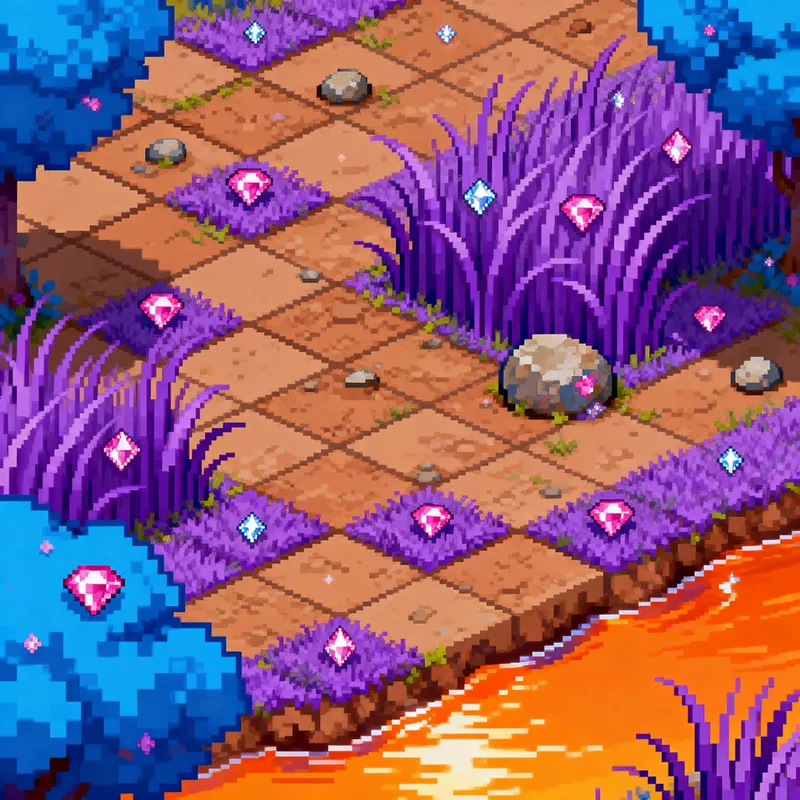 Enchanting Pixel Art 2D Tile Map Design Enchanting Pixel Art 2D Tile Map Design