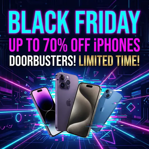 Creative Black Friday Banner Design | iPhone Discounts