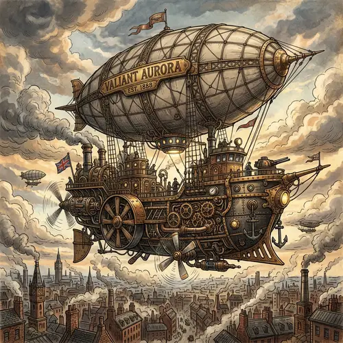 Steampunk Airship Adventure: Pirates & Mystique