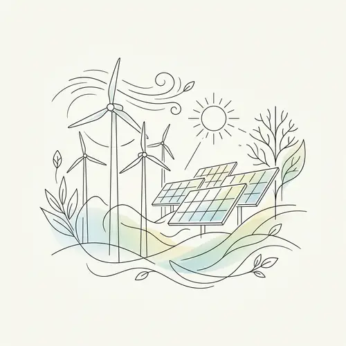 Minimalist Clean Energy Art for Branding