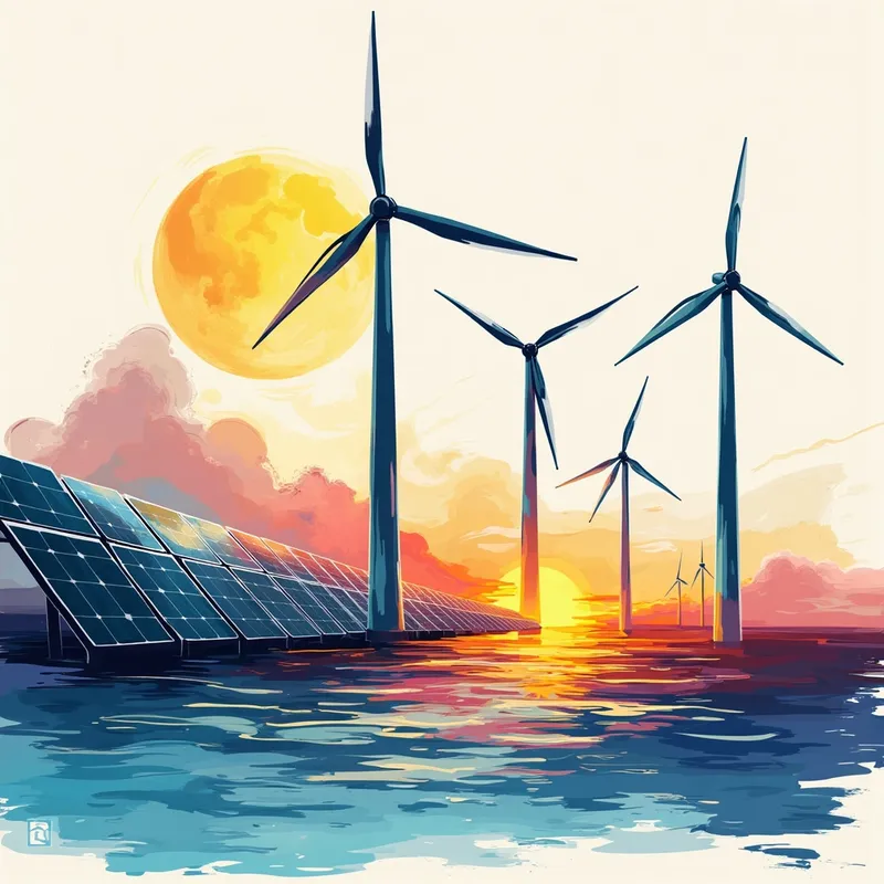 Minimalist Clean Energy Art for Branding Minimalist Clean Energy Art for Branding