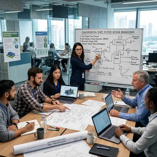Innovative Engineering Team Brainstorms Cogeneration Design
