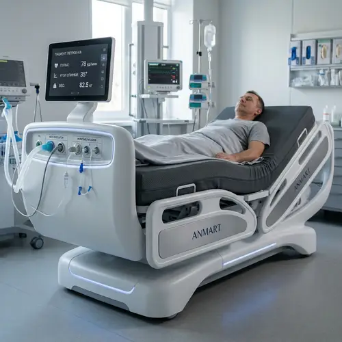 Futuristic ANMART Bed with Memory Foam Mattress