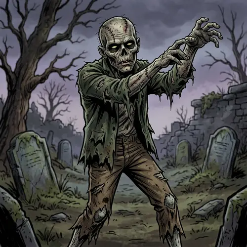 Create a Terrifying Zombie Illustration