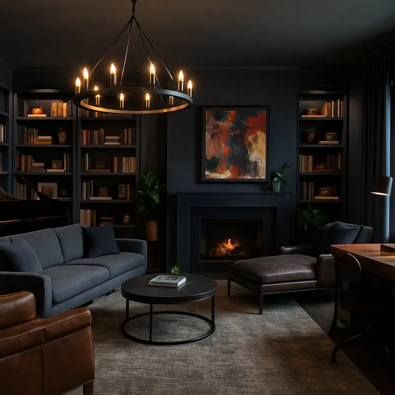 Elegant Office Library Relaxation Room Design