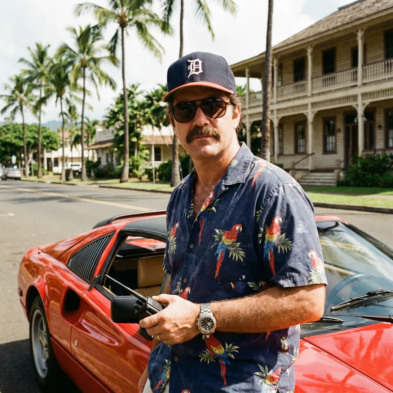 Forties Detective Inspired by Magnum P.I.