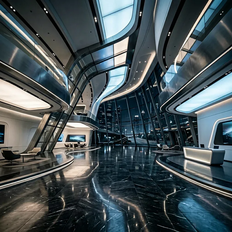 Futuristic Dealership | Photorealistic Style with Cinematic Vibe