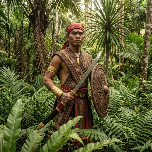 Traditional Maharlika Warrior of the Philippines