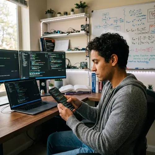 Modern Coding Environment with Top-of-the-Line Smartphone