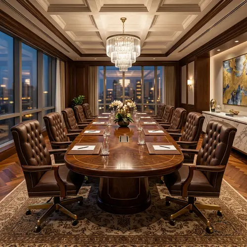 Luxurious Conference Table and Chairs